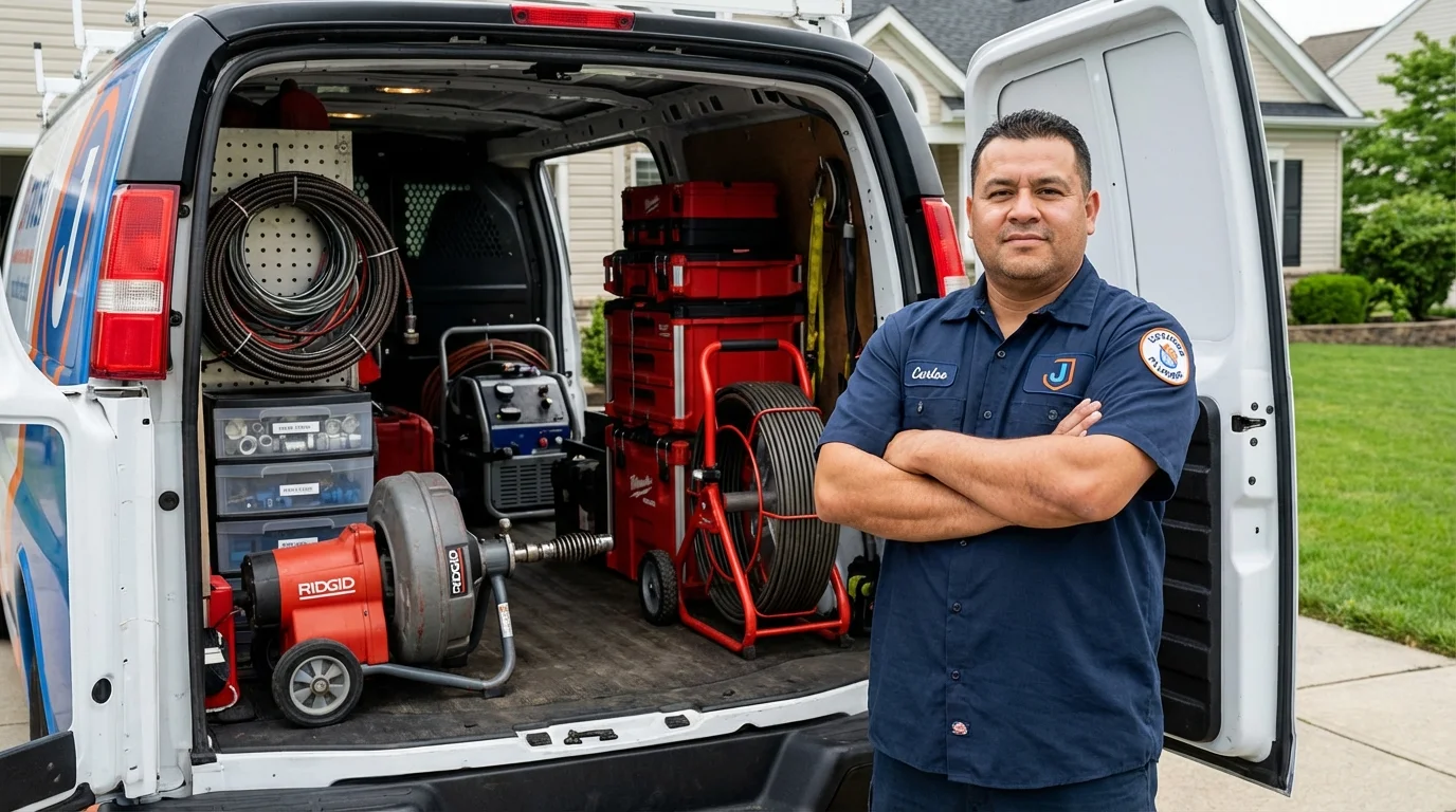 Professional drain cleaning equipment and Johns Plumbing LLC plumber in Rupert