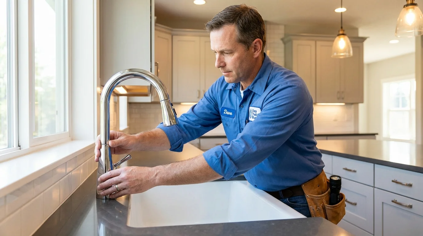 Kitchen faucet installation by Johns Plumbing LLC in Rupert