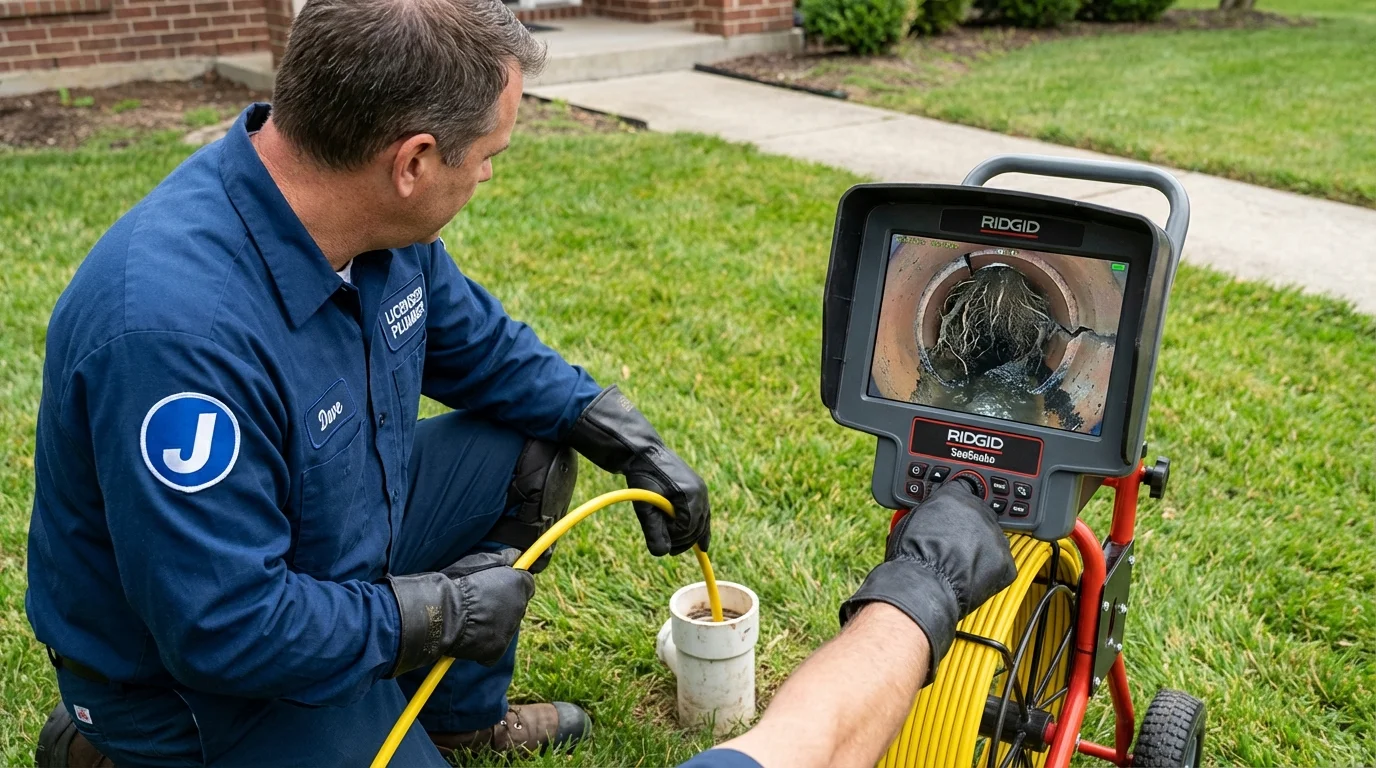 Sewer camera inspection being performed by Johns Plumbing LLC in Rupert
